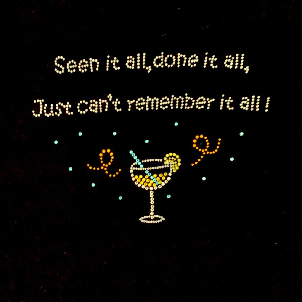 Embellished Cotton Tee Colored Stones Glam Memory Great Gift Funny Bling